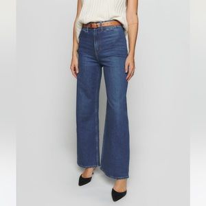 NWT Reformation Thea high-rise wide leg jean